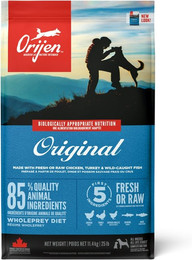 Produktbild von Orijen Original Adult Dog Hundetrockenfutter Sparpaket 2 x 11,4 Kilogramm