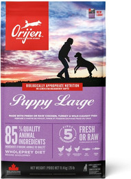 Produktbild von Orijen Puppy Large Hundetrockenfutter Sparpaket 2 x 11,4 Kilogramm