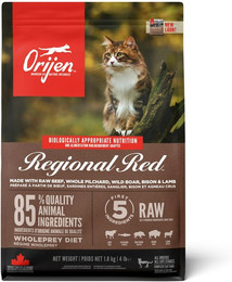 Produktbild von Orijen Regional Red Katzentrockenfutter Sparpaket 2 x 1,8 Kilogramm