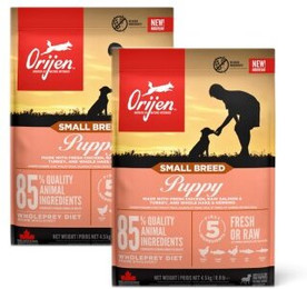 Produktbild von Orijen Small Breed Puppy Huhn, Truthahn & Fisch - 2 x 4,5 kg