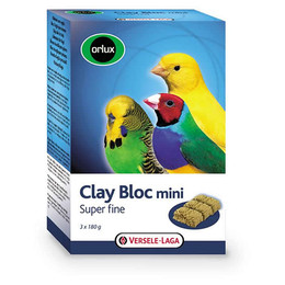 Produktbild von Orlux Clay Bloc Mini Lehmblock für Kleinvögel - 3 x 180 g