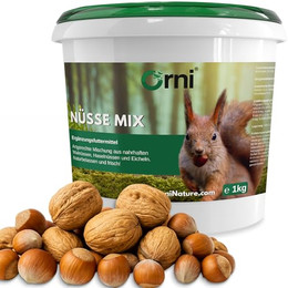 Produktbild von Orni Artgerechter Nüsse Mix für Eichhörnchenfutter - 1 kg