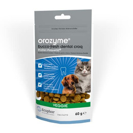 Produktbild von Orozyme Bucco-Fresh Dental Croq für Hunde und Katzen - 60 g