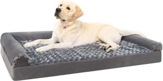 Produktbild von Orthopädisches Hundebett für große Hunde 105x70x18 cm