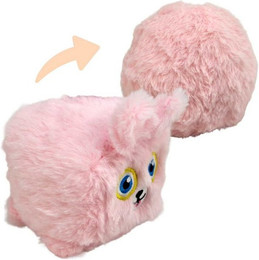 Produktbild von Out of the Blue Tierkuscheltier Plüsch Pudel rosa Wendetier Ball