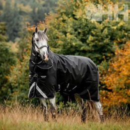 Produktbild von Outdoor-Decke mit Halsabdeckung für Pferde Amigo Super Bravo Plus 250g