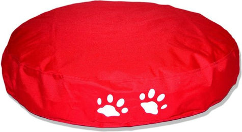Produktbild von Outdoorfähiges Tierkissen Rund mit Pfotendruck