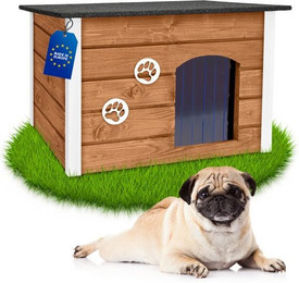 Produktbild von Outentin Hundehütte Outdoor Winterfest für Mittelgroße Hunde