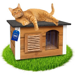 Produktbild von Outentin Katzenhaus Outdoor Winterfest Isolierte Schutzhütte