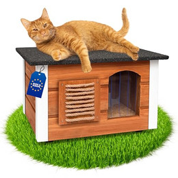 Produktbild von Outentin Katzenhaus Outdoor Winterfest Isolierte Schutzhütte