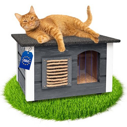 Produktbild von Outentin Katzenhaus Outdoor Winterfest Isolierte Schutzhütte