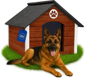 Produktbild von Outentin Tierhaus Isoliert Wetterfest Hundehaus für