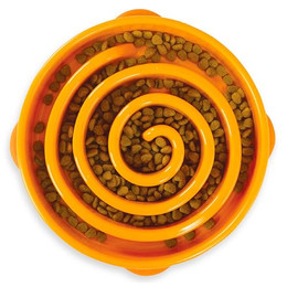 Produktbild von Outward Hound Fun Feeder Slo Napf groß Orange - 950 ml