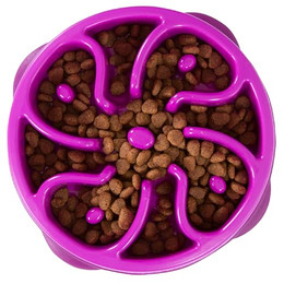 Produktbild von Outward Hound Fun Feeder Slow Feed Futternapf für Hunde Größe S violett - 475 ml