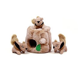 Produktbild von Outward Hound Kyjen Hide-A-Squirrel Quietschspielzeug Hundespielzeug 4-teilig