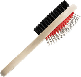 Produktbild von Ovale zweiseitige Fellpflegebürste