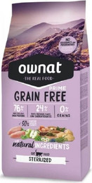 Produktbild von Ownat Cat Grain Free Prime Sterilised Huhn - 2 x 8 kg