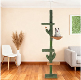 Produktbild von oyajia Kratzbaum, 239-275 cm höhenverstellbarer, stabil, Kippschutz