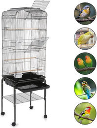 oyajia Vogelkäfig, Vogelvoliere Nagerkäfig mit Schmutzwanneneinsatz – Bild 1 von 5