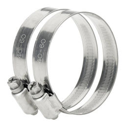 Oase Edelstahl-Schlauchschellen 1 1/2"-2 Zoll Silber 2 Stück – Bild 1 von 4