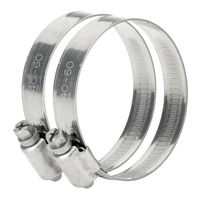 Produktbild von Oase Edelstahl-Schlauchschellen 1 1/2"-2 Zoll Silber 2 Stück