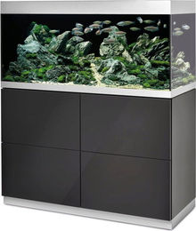 Oase HighLine optiwhite 300 Aquarien-Kombination in Anthrazit und Weiß aus Glas – Bild 1 von 4