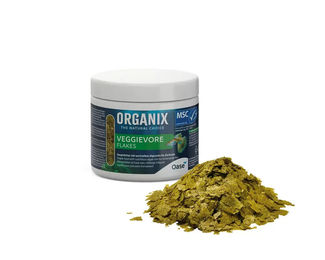 Oase Organix Veggievore Flakes Fischfutter für Zierfische mit Algenmix vegan 175 ml - 175 ml – Bild 1 von 2