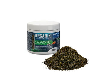 OASE ORGANIX Veggievore Granulat 175 ml Fischfutter für Zierfische ohne tierisches Protein mit MSC-Zertifizierung - 175 ml – Bild 1 von 2