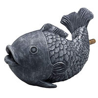 Produktbild von Oase Wasserspeier Fisch Teichfigur aus Kunstharz Grau