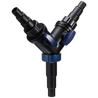 Produktbild von Oase Y-Verteiler 1 1/2 Zoll regulierbar für Teichschläuche Schwarz