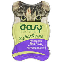 Produktbild von Oasy Delicatesse Fine Paté Truthahn Nassfutter für Katzen 85g
