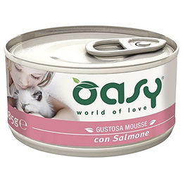 Oasy Katzen-Mousse mit Lachs 85 g Dose – Bild 1 von 1