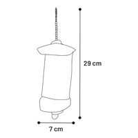 Produktbild von Oca Flamingo Intelligenzspielzeug aus Bambus für Sittiche und Papageien Braun 29cm