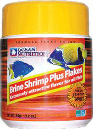 Ocean Nutrition Brine Shrimp Plus Flakes Salzwasser Fischfutter mit Garnele 71g – Bild 1 von 2