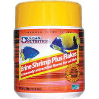 Produktbild von Ocean Nutrition Brine Shrimp Plus Flakes Salzwasser Fischfutter mit Garnele 71g