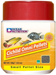Produktbild von Ocean Nutrition Cichlid Omni Pellets Süßwasser Fischfutter für Buntbarsche 100g - 100 g