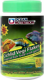 Ocean Nutrition Cichlid Vegi Flakes Fischfutter für Buntbarsche 156g - 156 g – Bild 1 von 1