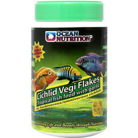 Produktbild von Ocean Nutrition Cichlid Vegi Flakes Fischfutter für Buntbarsche 156g - 156 g