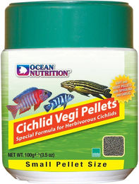 Produktbild von Ocean Nutrition Cichlid Vegi Pellets Fischfutter für Buntbarsche ohne tierisches Protein 100g - 100 g