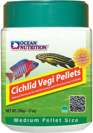 Ocean Nutrition Cichlid Vegi Pellets Medium Fischfutter für Buntbarsche ohne tierisches Protein 200g - 200 g – Bild 1 von 7