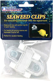 Ocean Nutrition Seaweed Clips 2 Stück transparente Klemmen mit Saugnapf für Meerwasser-Aquarien aus Kunststoff – Bild 1 von 2