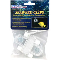 Produktbild von Ocean Nutrition Seaweed Clips 2 Stück transparente Klemmen mit Saugnapf für Meerwasser-Aquarien aus Kunststoff