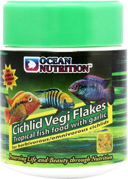 Ocean Nutrition Vegi Cichlid Flakes Fischfutter für Buntbarsche ohne tierisches Protein 34g - 34 g – Bild 1 von 7