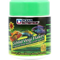 Produktbild von Ocean Nutrition Vegi Cichlid Flakes Fischfutter für Buntbarsche ohne tierisches Protein 34g - 34 g