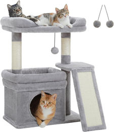 oCreon Kratzbaum für große Katzen mit zwei Liegeflächen und Sisal-Kratzstämmen – Bild 1 von 1