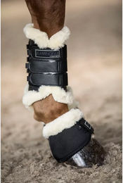 Produktbild von Offene Vorderbeingamaschen Lami-Cell Comfort aus Kunstleder in Schwarz Größe L