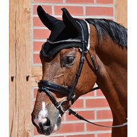 Produktbild von Ohrenhaube FLY-AIR PRO für Warmblut Pferde Schwarz