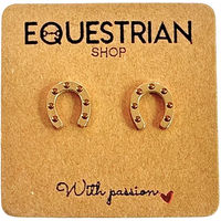 Produktbild von Ohrringe für Damen aus Edelstahl in Gold von Equestrian Shop Moly