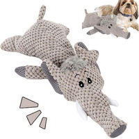 Produktbild von OKWISH Interaktives Hundespielzeug aus Baumwollseil mit Quietschfunktion zur Zahnpflege und zum Stressabbau für kleine und mittelgroße Hunde 1-teilig