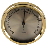 Produktbild von OLBA Bimetall Hygrometer für Vogel-Brutkästen aus Metall in Gold 4,5x4,5cm kalibrierbar
